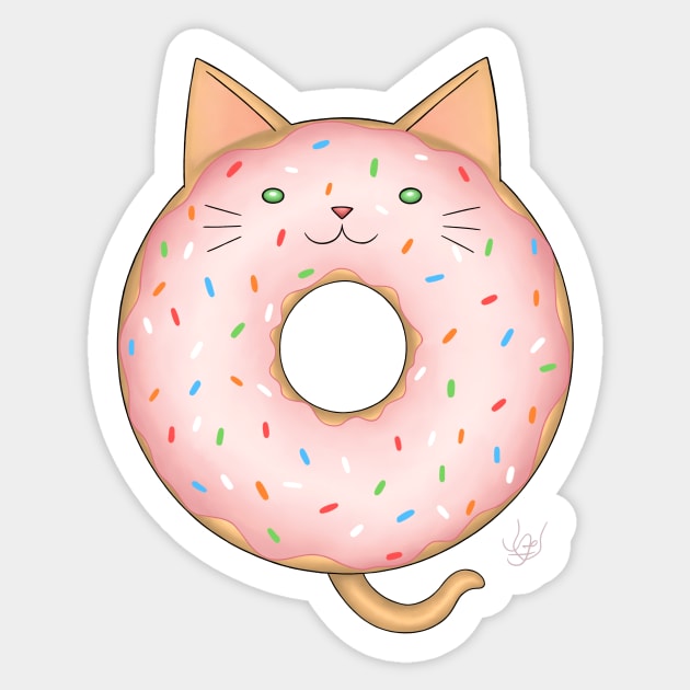 Donut Cat Sticker by BastetLand